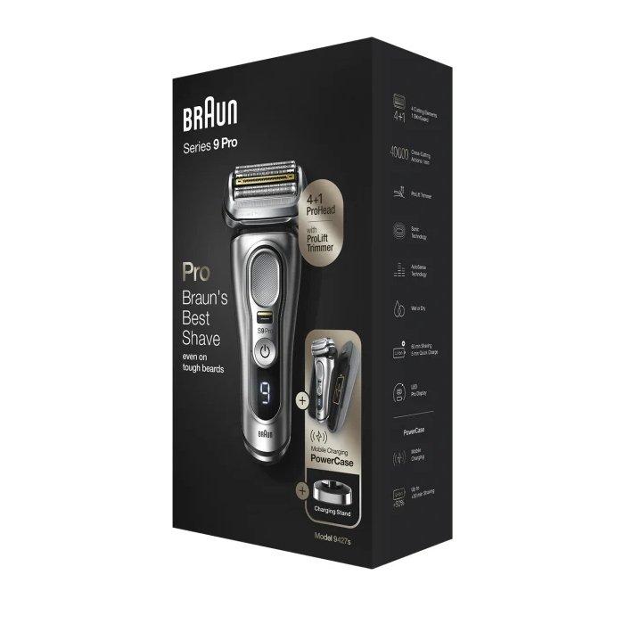 Braun Series 9 Pro Wet & Dry Shaver, 9427S - Silver