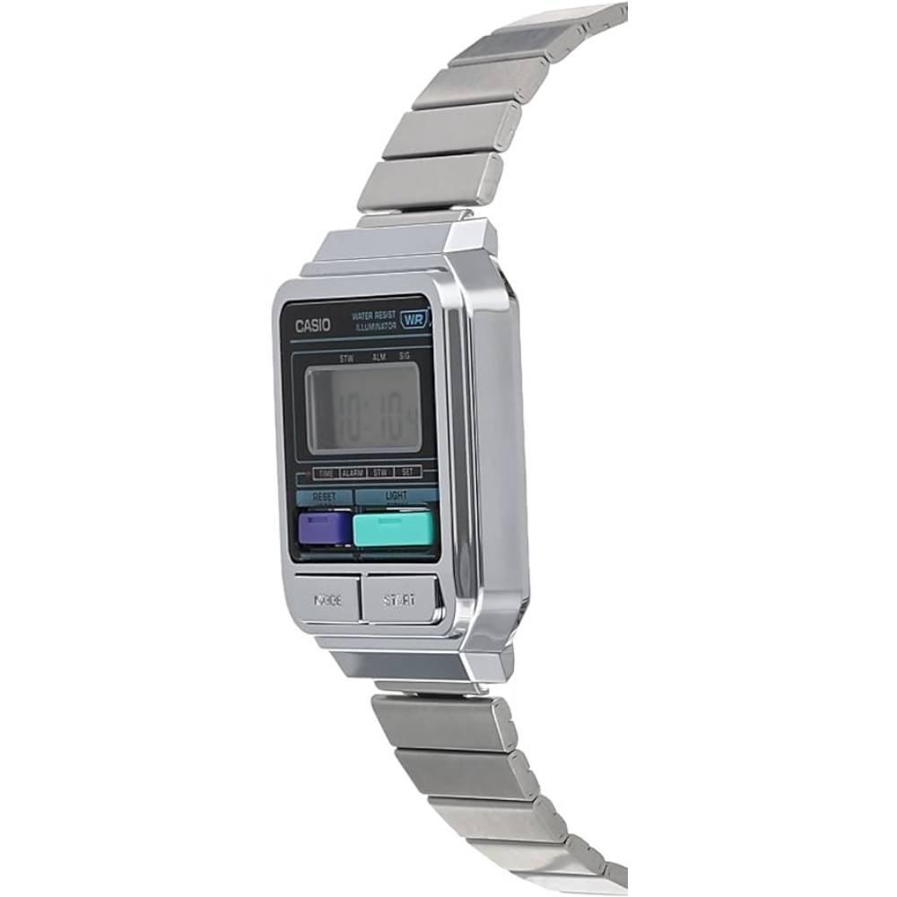 Casio GLU Key Model For Men, Digital, 41 MM, A120WE-1ADF – Silver