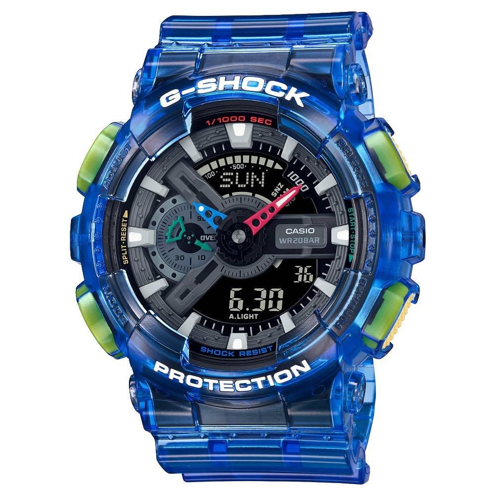 Buy Casio g-shock youth watch for men, analog/digital, 55 mm, ga-110jt-2adr – blue in Kuwait