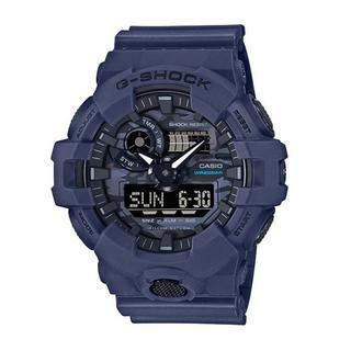 Buy Casio g-shock youth watch for men, analog/digital, 57 mm, ga-700ca-2adr – navy blue in Kuwait