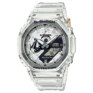 Buy Casio g-shock youth watch unisex, analog/digital, 48 mm, ga-2140rx-7adr – transparent in Kuwait