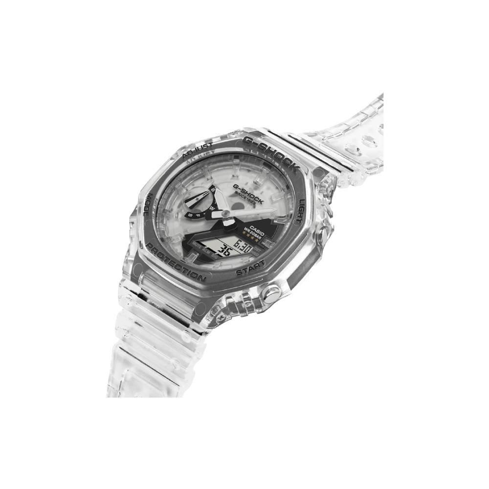 Casio G-shock Youth Watch Unisex, Analog/Digital, 48 MM, GA-2140RX-7ADR – Transparent