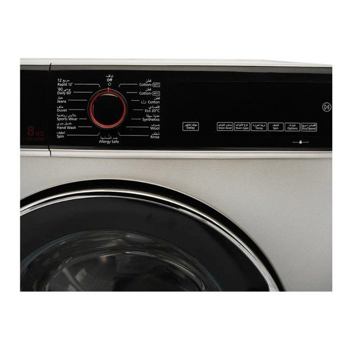 Hoover Front Load Washing Machine8 kg HWM-V812-S - Silver