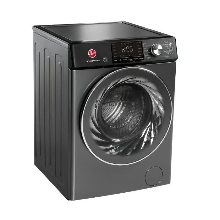 Hoover Front Load Washing Machine, 10 Kg, 15 Programs, Hwm-S1014Id-S – Silver