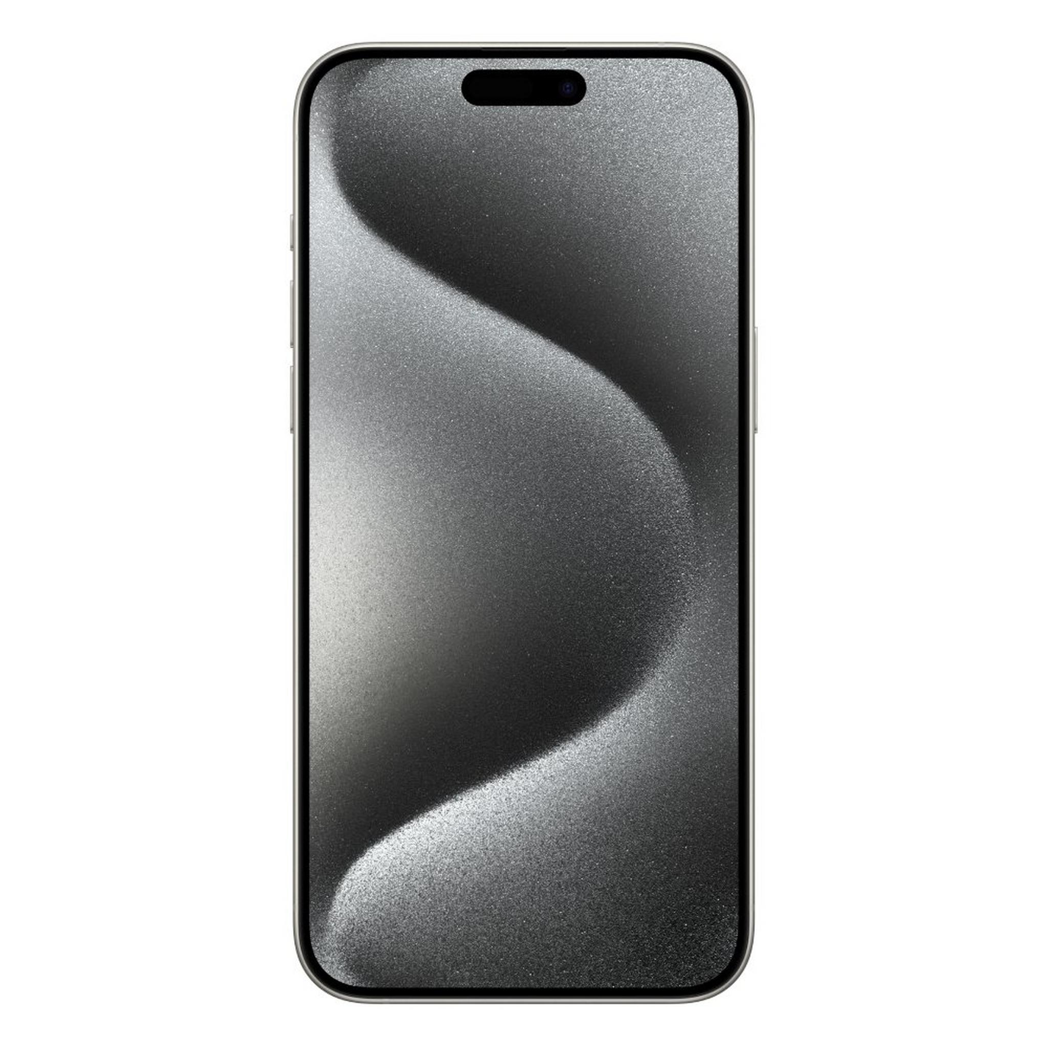 هاتف آبل ايفون 15 برو ماكس شاشة 6.7 بوصة 5جي 1 تيرابايت أبيض
