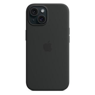Buy Apple iphone 15 silicone case with magsafe black in Kuwait