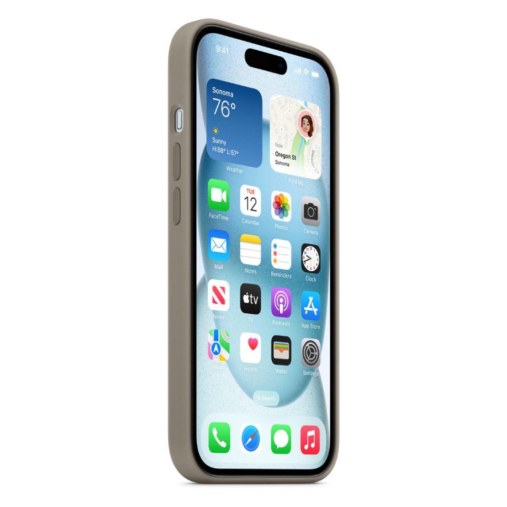 Apple iPhone 15 Silicone Case with MagSafe Clay