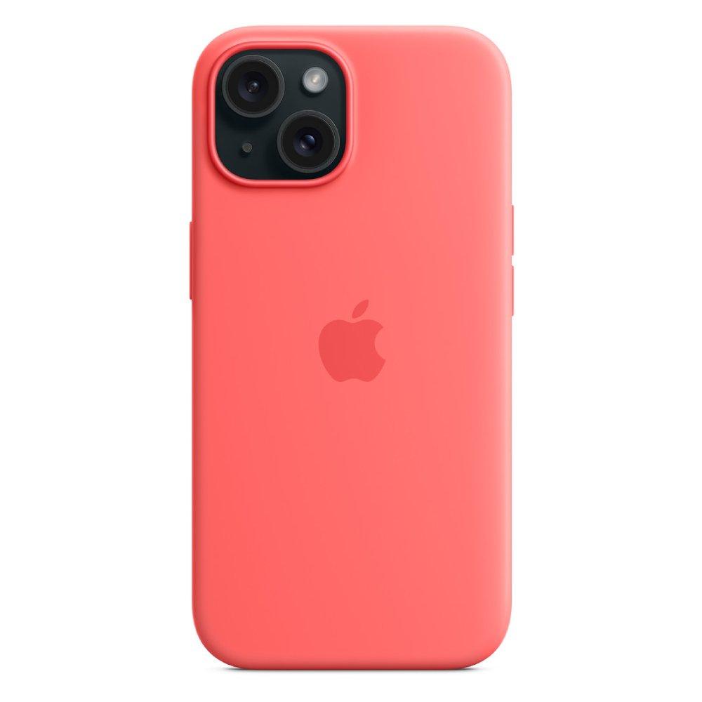 Apple iPhone 15 Silicone Case with MagSafe Guava