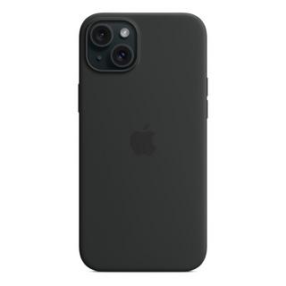 Buy Apple iphone 15 plus silicone case with magsafe black in Kuwait