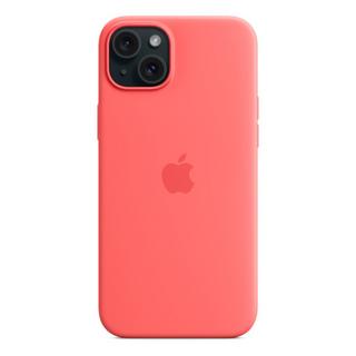 Buy Apple iphone 15 plus silicone case with magsafe guava in Kuwait