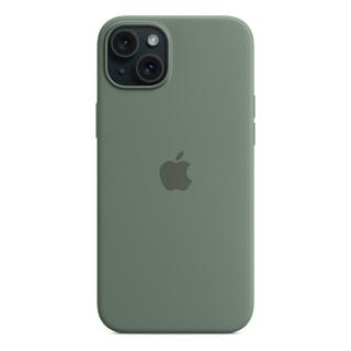Buy Apple iphone 15 plus silicone case with magsafe cypress in Kuwait