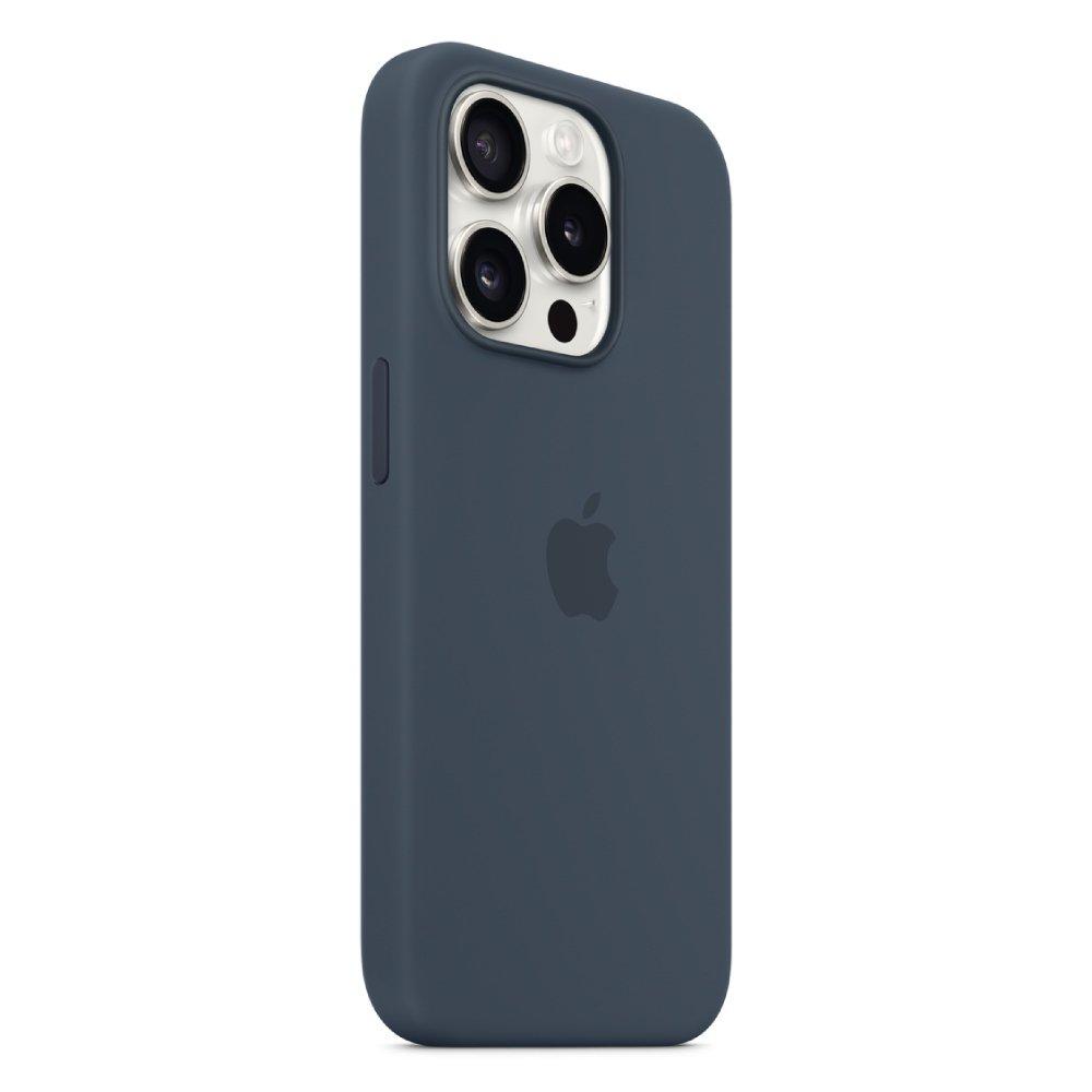 Apple iPhone 15 Pro Silicone Case with MagSafe - Storm Blue