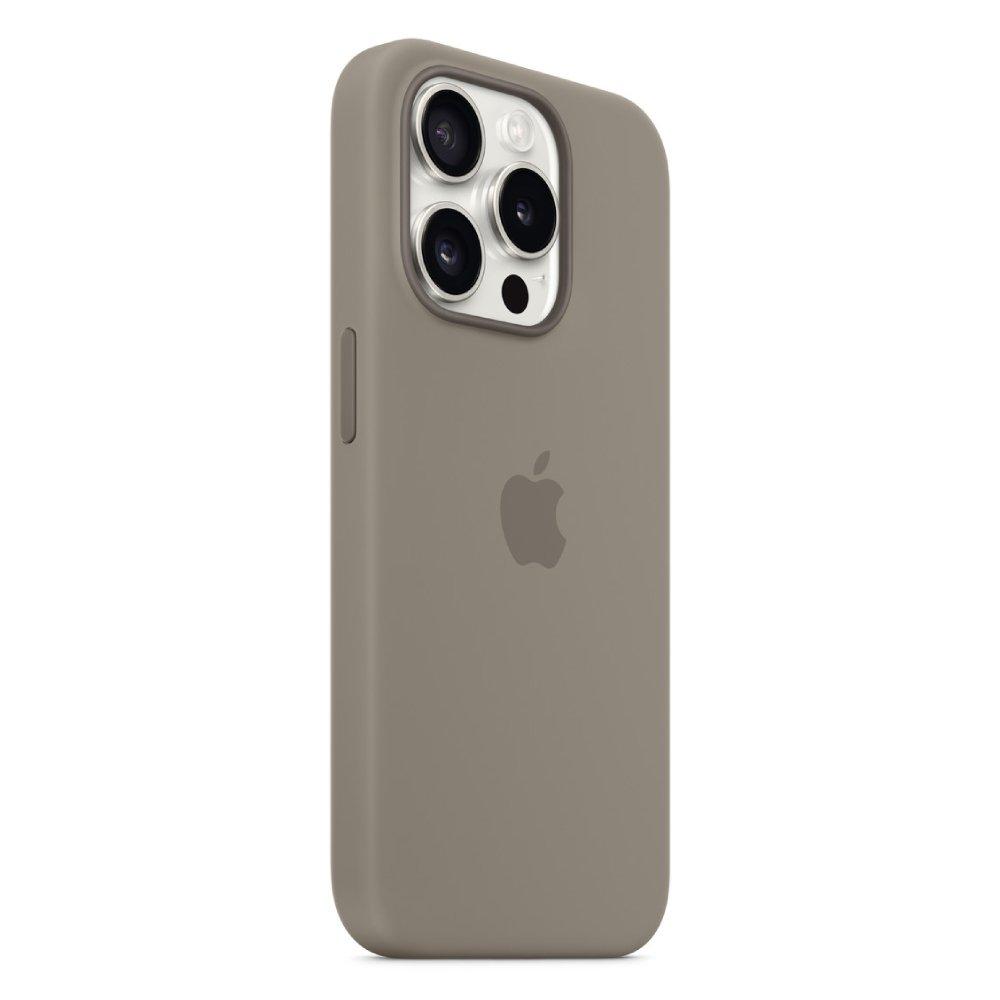 Apple iPhone 15 Pro Silicone Case with MagSafe - Clay