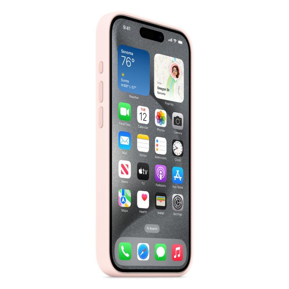 Apple iPhone 15 Pro Silicone Case with MagSafe - Light Pink