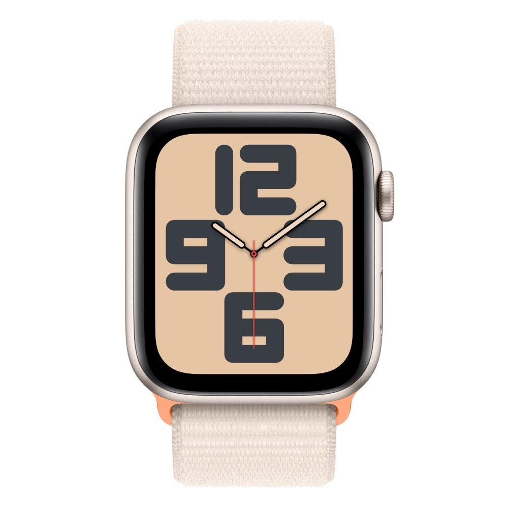 Apple Watch SE GPS 40mm Starlight Aluminium Case with Starlight Sport Loop