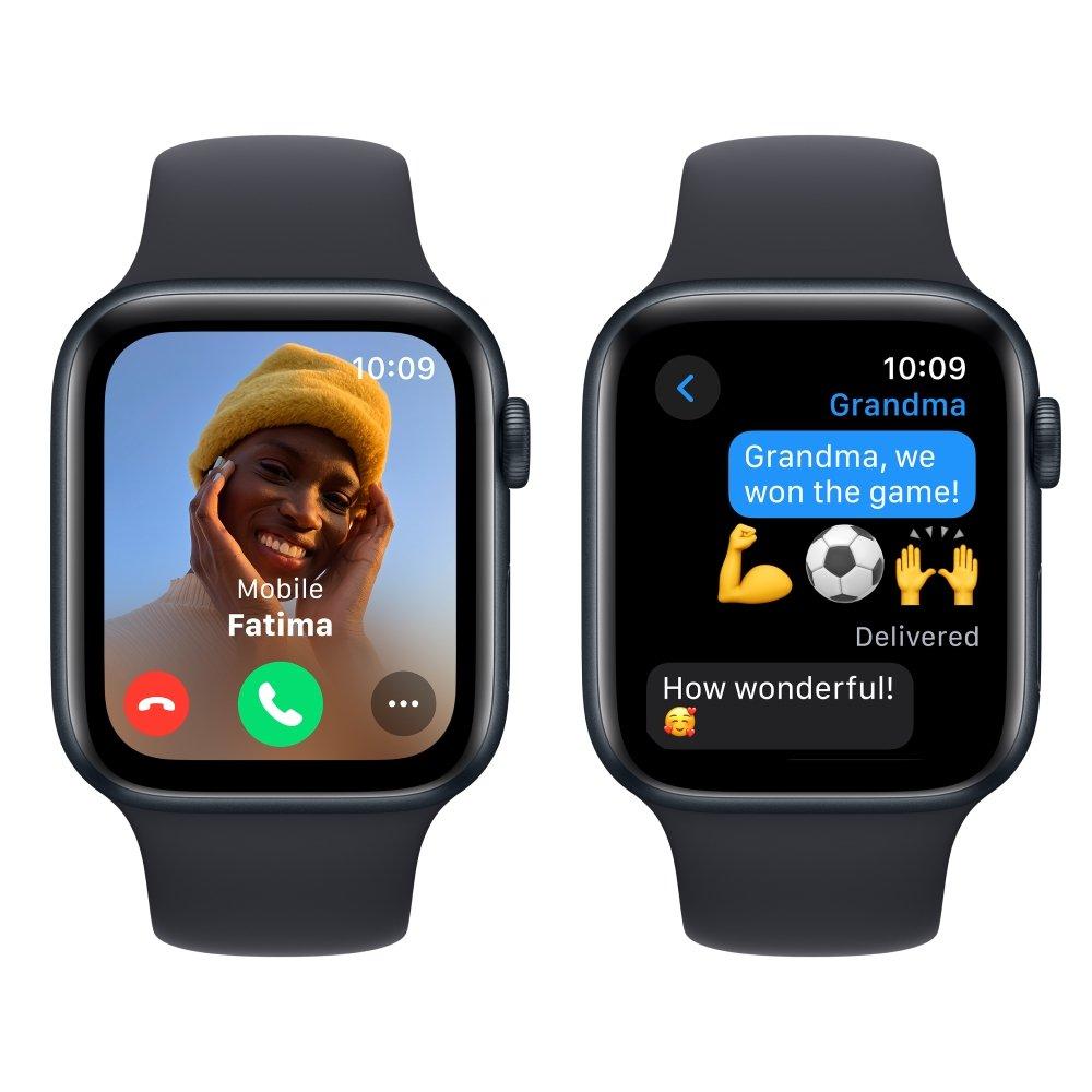 Apple Watch SE GPS 40mm Midnight Aluminium Case with Midnight Sport Band - M/L