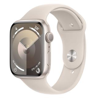 Buy Apple watch series 9 gps 41mm starlight aluminium case with starlight sport band - s/m in Kuwait