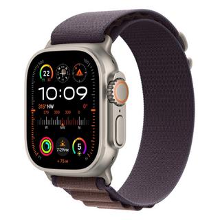 Buy Apple watch ultra 2 gps + cellular, 49mm titanium case with indigo alpine loop - small in Kuwait