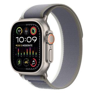 Buy Apple watch ultra 2 gps + cellular, 49mm titanium case with green/grey trail loop - s/m in Kuwait