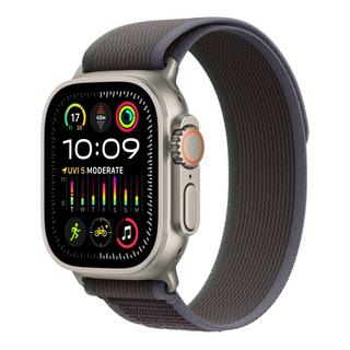Buy Apple watch ultra 2 gps + cellular, 49mm titanium case with blue/black trail loop - s/m in Kuwait