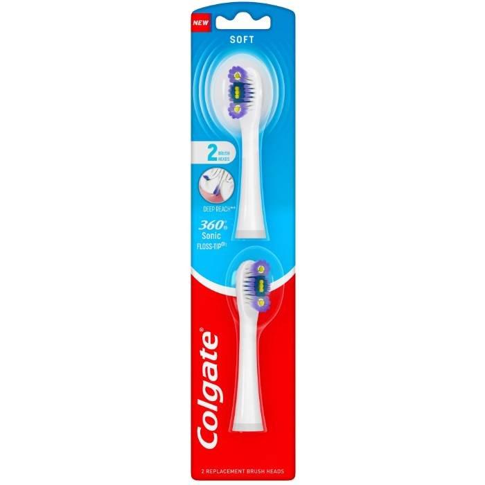 Colgate 360 Gum Heath Toothbrush Heads - White