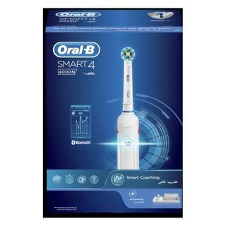 Buy Oral-b smart 4 4000n electric toothbrush – white in Kuwait