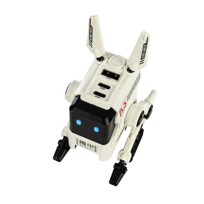 GravaStar Alpha65 GaN Fast Wall Charger, 65W, 3 Ports, A65_WHT_EUK - White