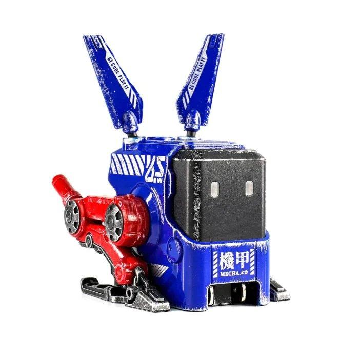 GravaStar Alpha65 GaN Fast Wall Charger, 65W, 3 Ports, C5_MECHA_BLU – Blue