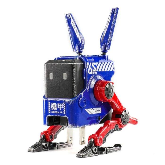 GravaStar Alpha65 GaN Fast Wall Charger, 65W, 3 Ports, C5_MECHA_BLU – Blue