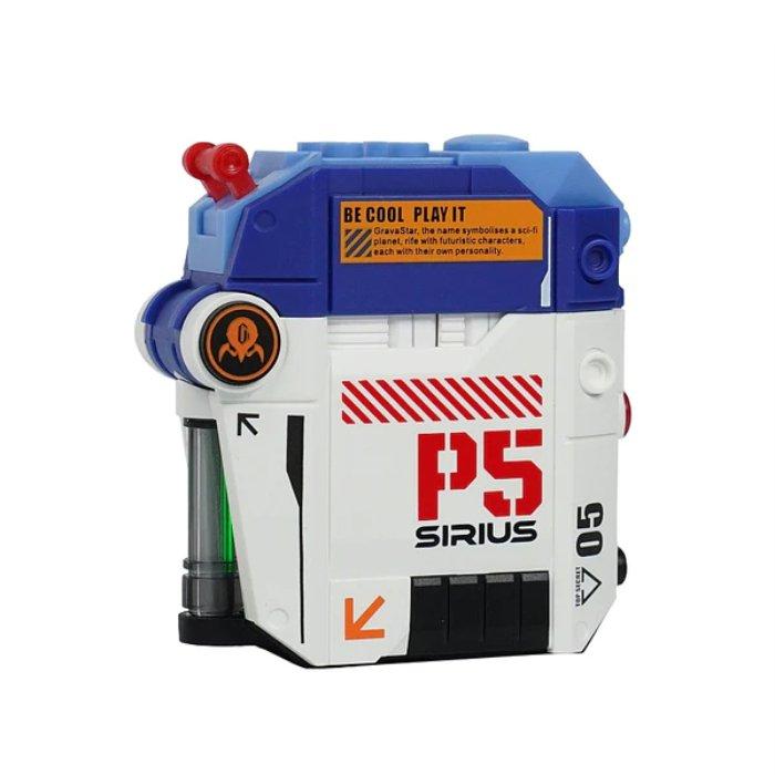 Gravastar Sirius P5 TWS Wireless Earbuds, 12mm, C5_MECHA_BLU – White & Blue