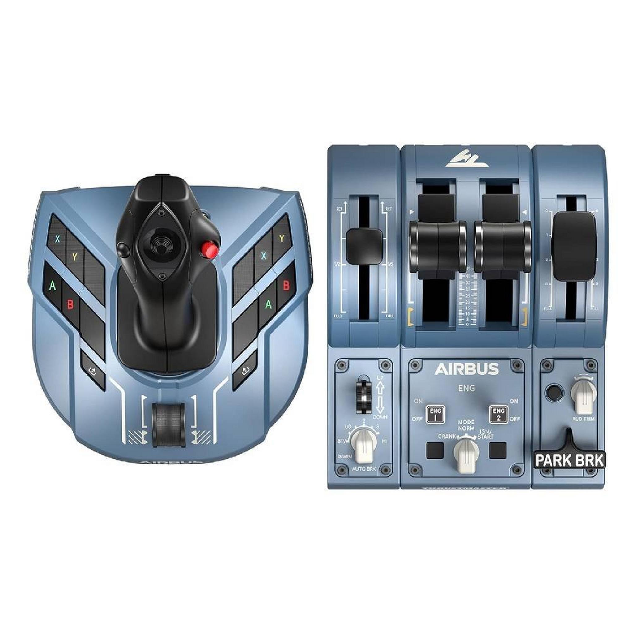Thrustmaster TCA Captain Pack X Airbus Edition Sidestick and Quadrant for Xbox Series X|S & PC, TM-JSTK-CPTN-PACK - Blue
