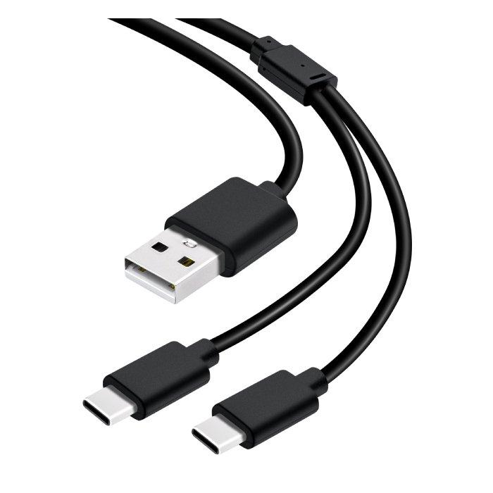 Dobe USB A To USB C Double Charging Cable, 80cm, TP5-2519 – Black