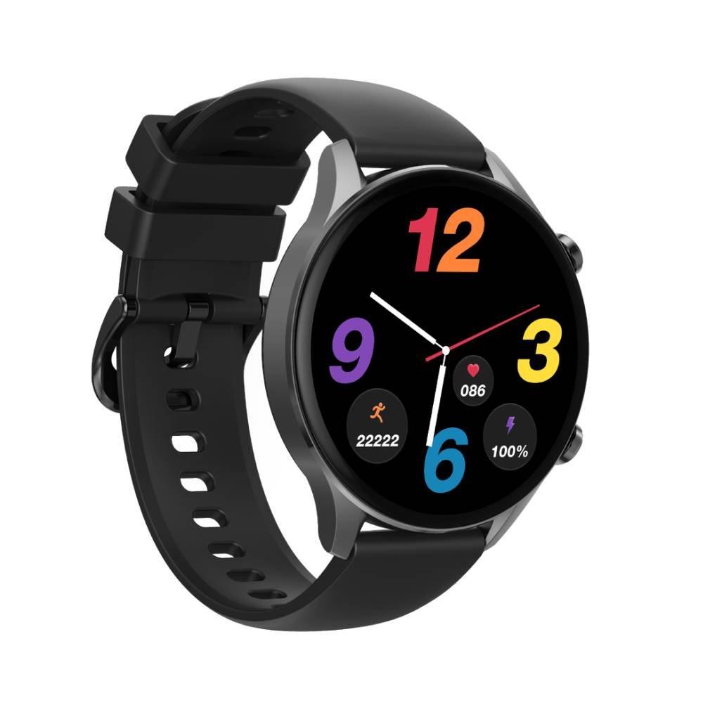 G-tab GT7 Smart Watch, 36mm, Stainless-Steel Body, Leather Starp - Gray