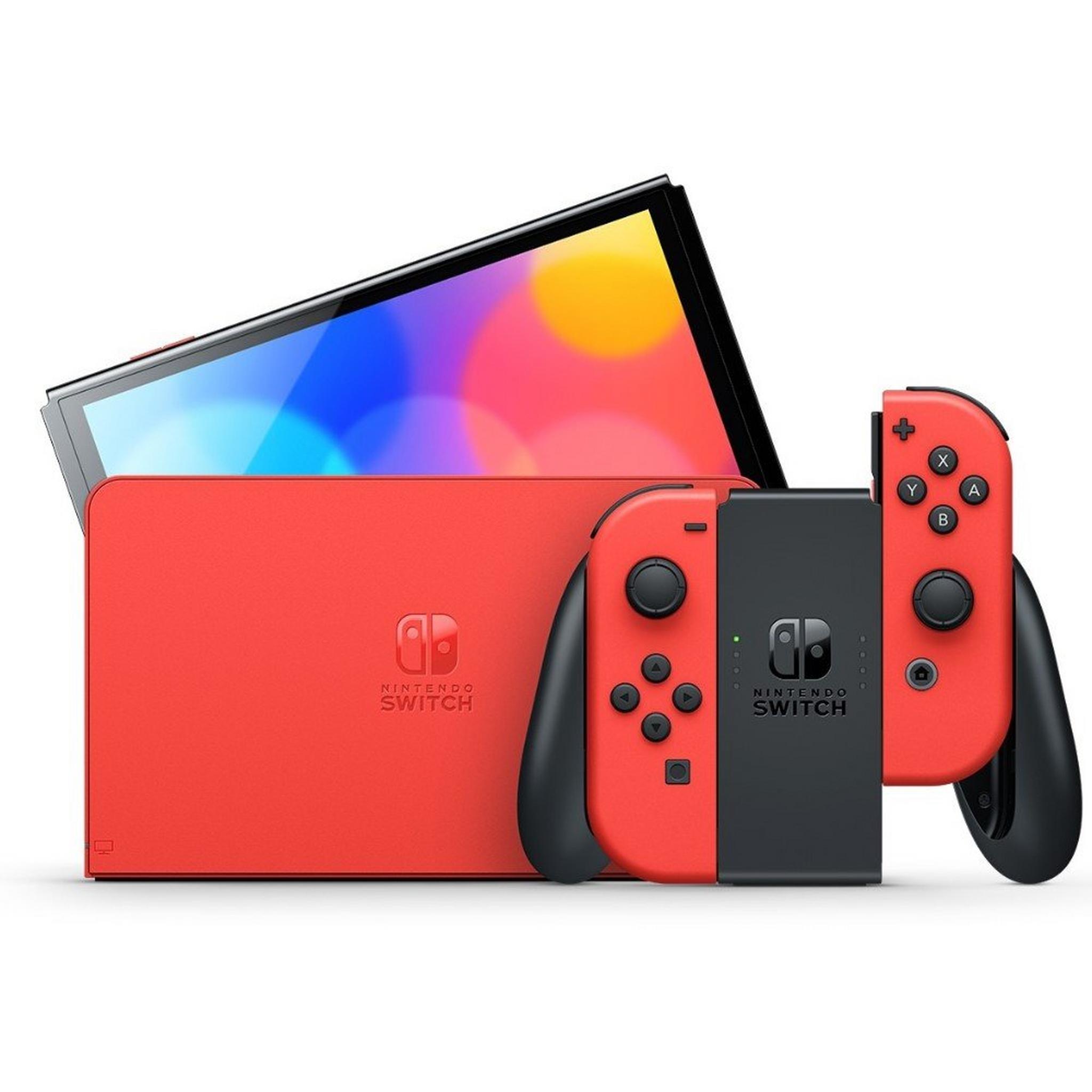 Nintendo Switch OLED Console - Mario Red