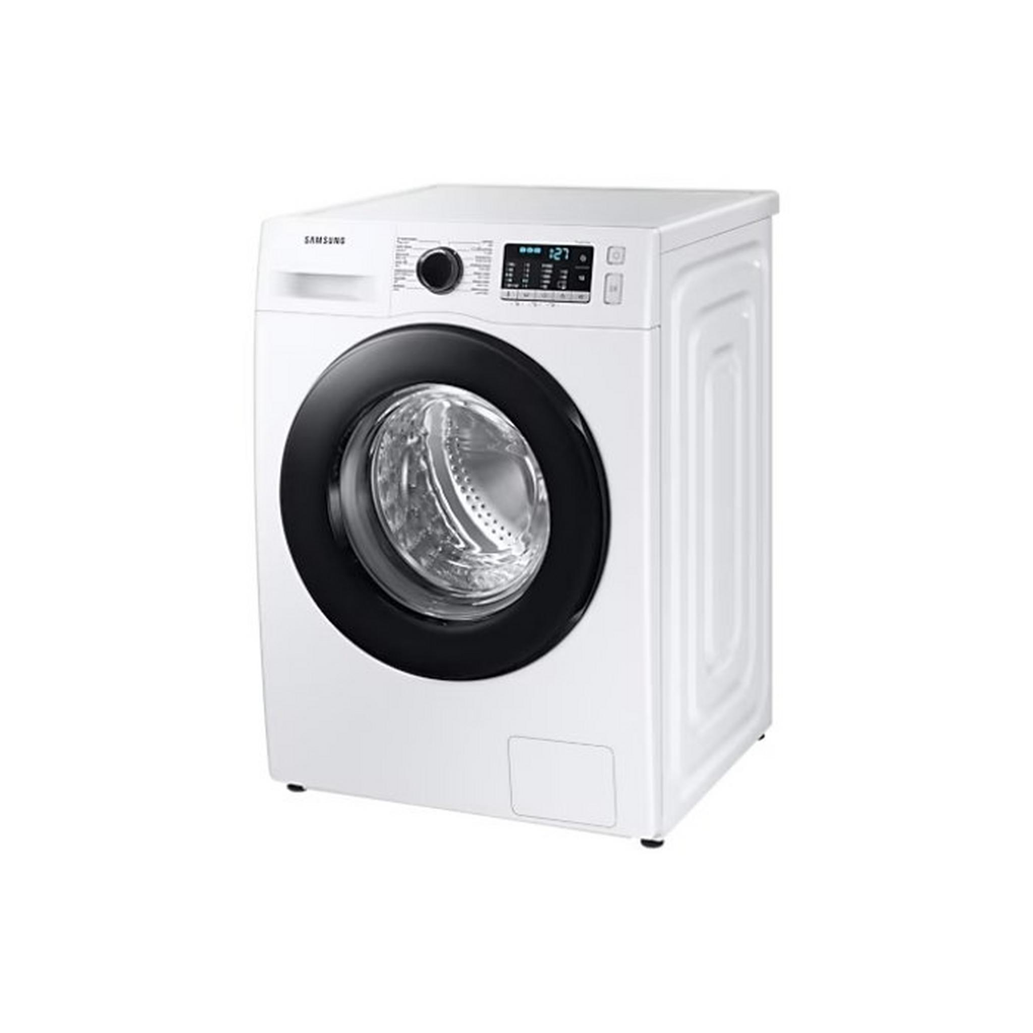 SAMSUNG Front Load with Hygiene Steam Washing Machine, 8KG, WW80TA046AE – White