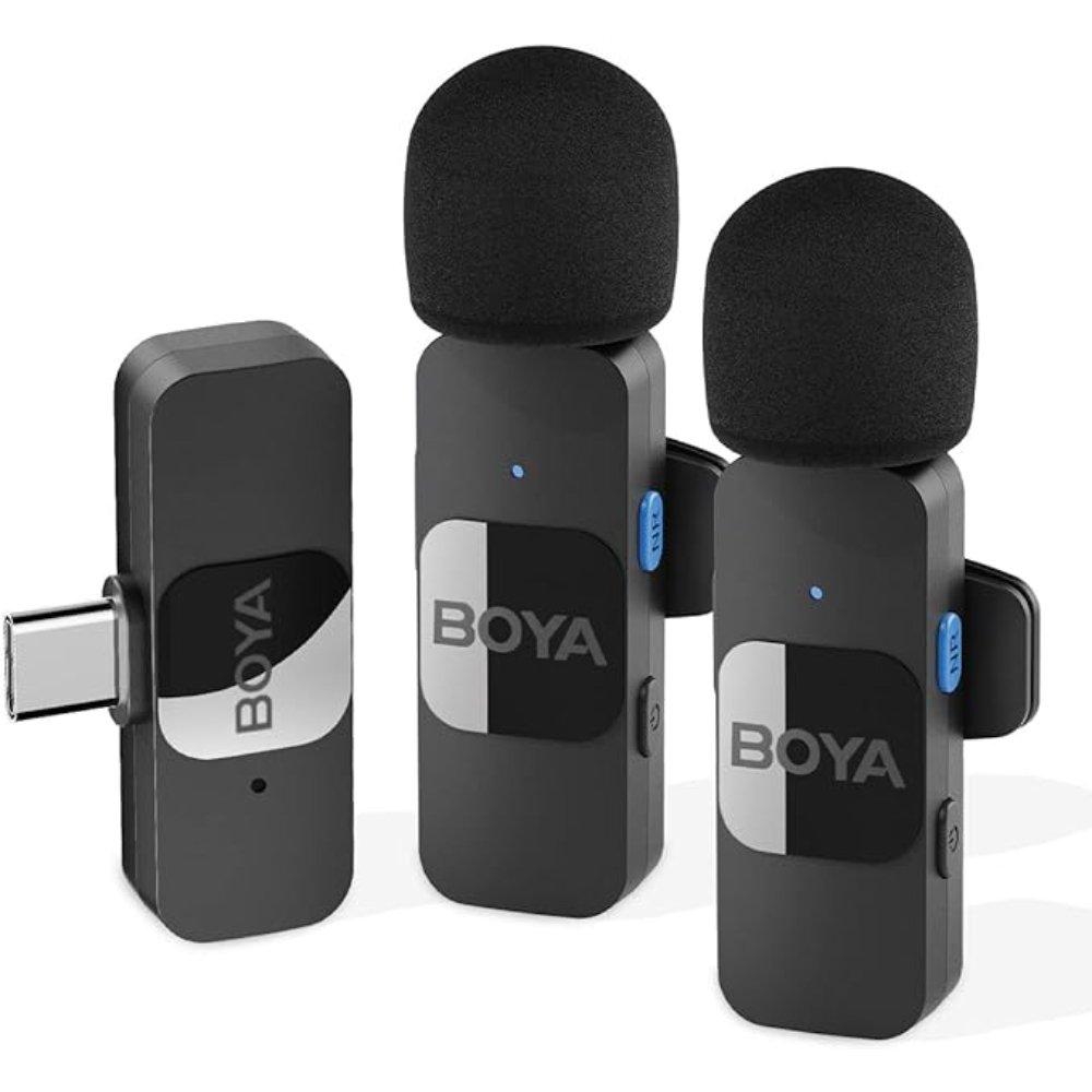 Buy Boya ultracompact 2. 4ghz wireless microphone, usb – c port, by-v20 – black in Kuwait