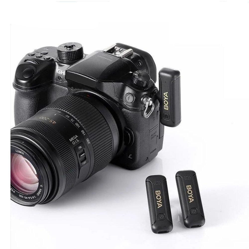 Boya Ultracompact 2.4GHz Wireless Microphone, USB-C Port, BY-WM3T2-M2 - Black