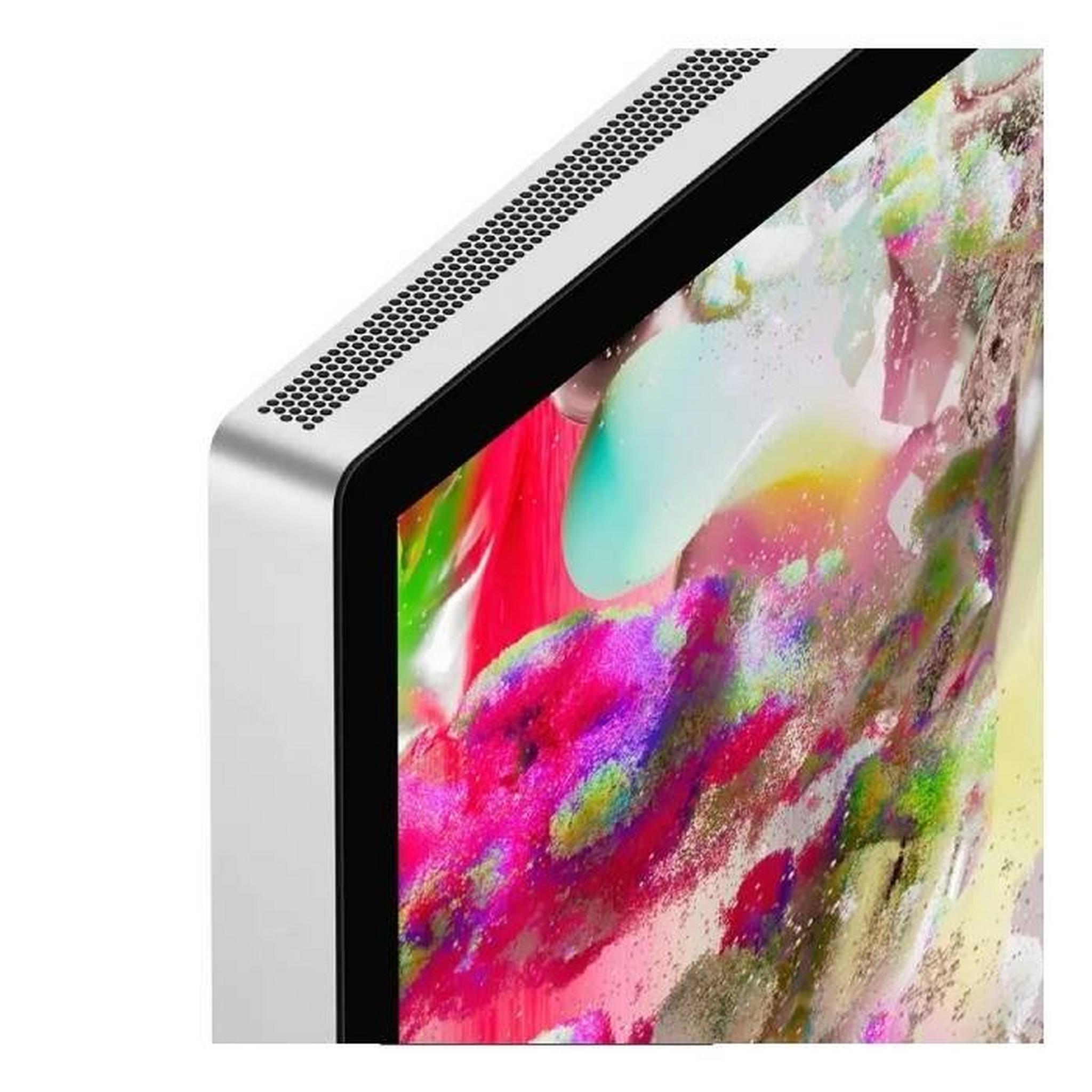 Apple Studio Display Nano-Texture Glass LCD Monitor, 27-inch, 5k Display, Tilt-Adjustable Stand, MMYV3AB/A – Silver