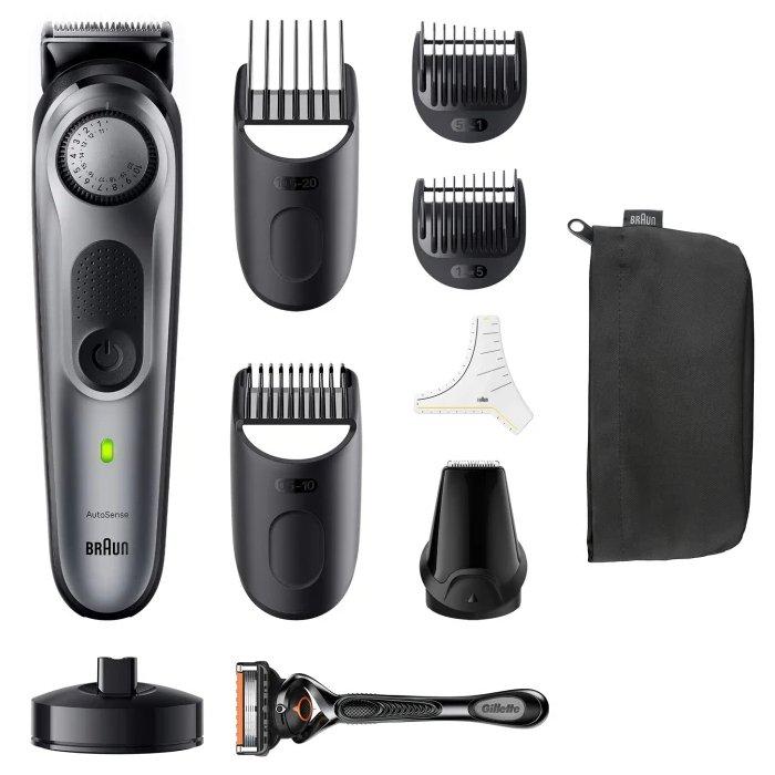 Buy Braun pro beard trimmer 7 for men, bt7420 – grey in Kuwait