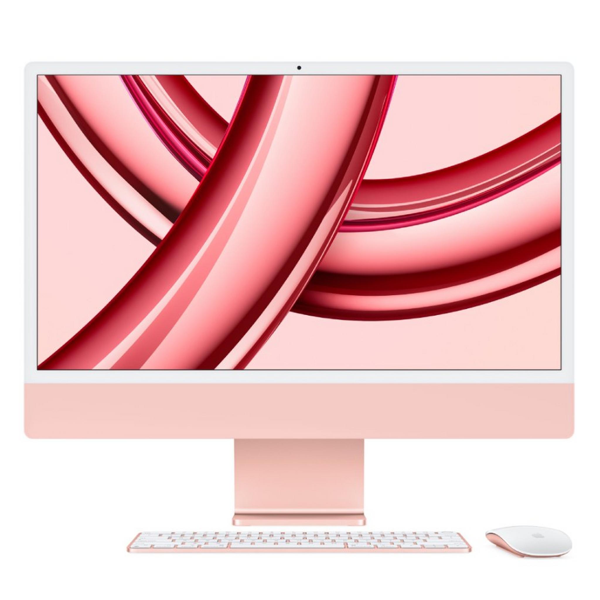 Apple iMac M3 Processor 8GB RAM 256 SSD 24-inch Touch ID 4.5K Retina Display All-In-One Desktop (2023) - Pink