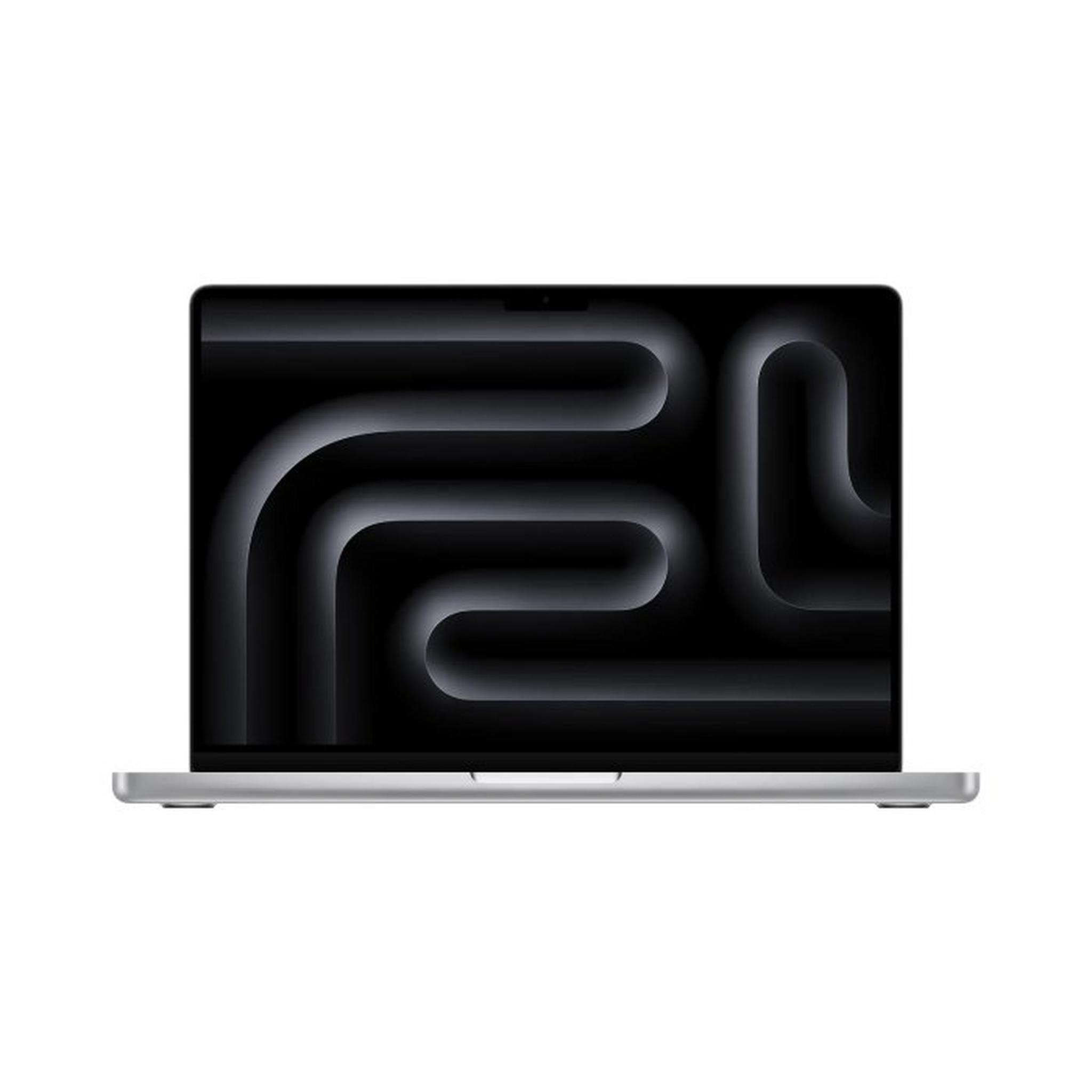 Apple MacBook Pro Laptop, M3 Processor, 8 Gigabyte RAM, 512 Gigabyte SSD, 14-Inch, macOS Sonoma, MR7J3AB/A – Silver