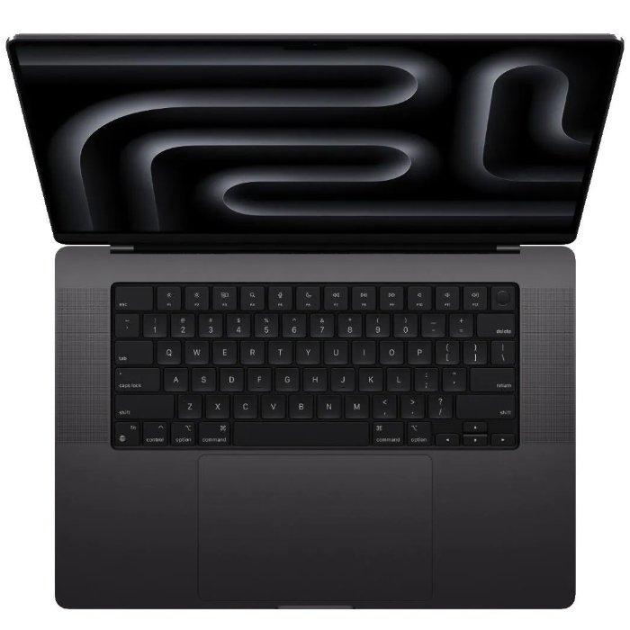 لابتوب ماك بوك برو من أبل، معالج  ام 3 ماكس، رام 36 جيجابايت، 1 تيرابايت اس اس دي مقاس 16 بوصة، نظام تشغيل ماك او اس سونوما، MRW33AB/A - أسود فلكي