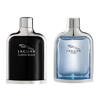 Buy Jaguar classic blue 100 ml + jaguar classic black 100 ml eau de toilette for men – bundle in Kuwait