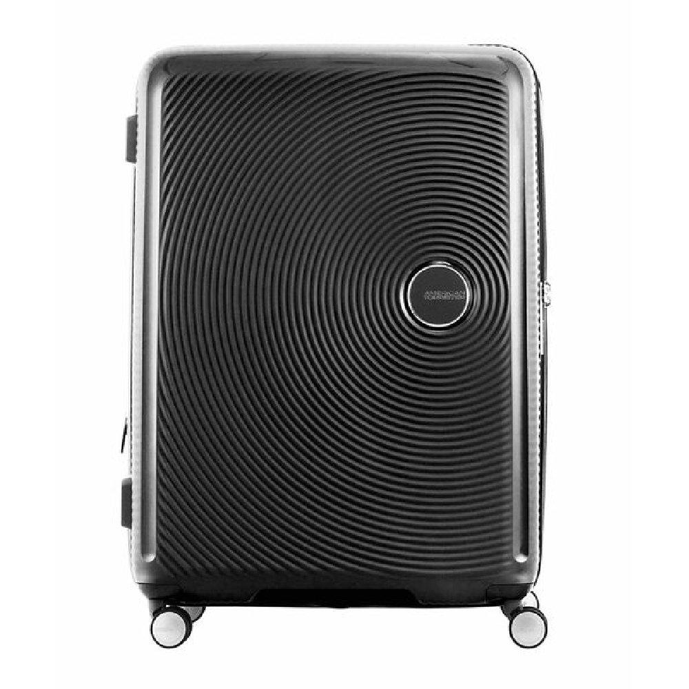 حقيبة سفر كوريو بجوانب صلبة وعجلات دوارة من أمريكان توريستر، مقاس 80 سم، AO8X09025– أسود