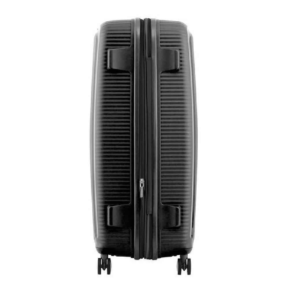 حقيبة سفر كوريو بجوانب صلبة وعجلات دوارة من أمريكان توريستر، مقاس 80 سم، AO8X09025– أسود