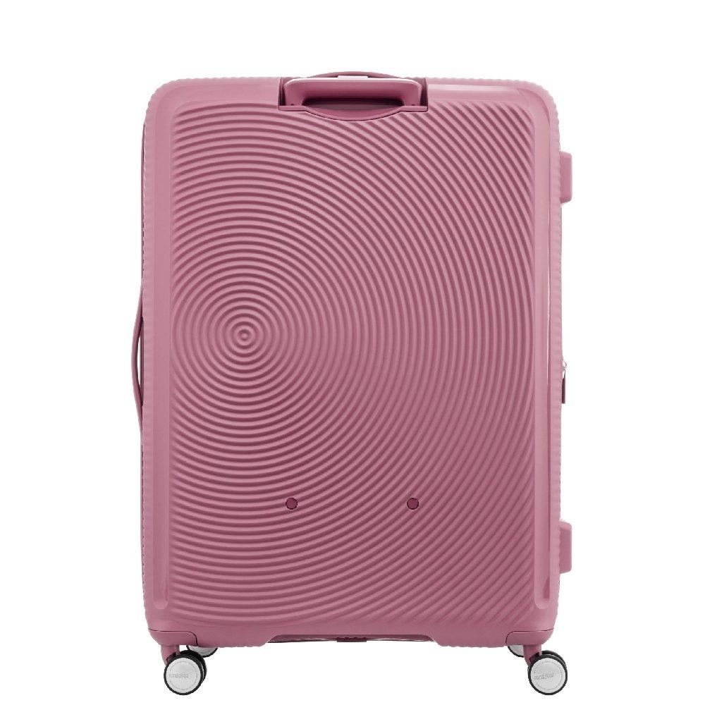 American Tourister Curio Spinner Hard Luggage Trolley Bag, 55cm, AO8X70023– Peach