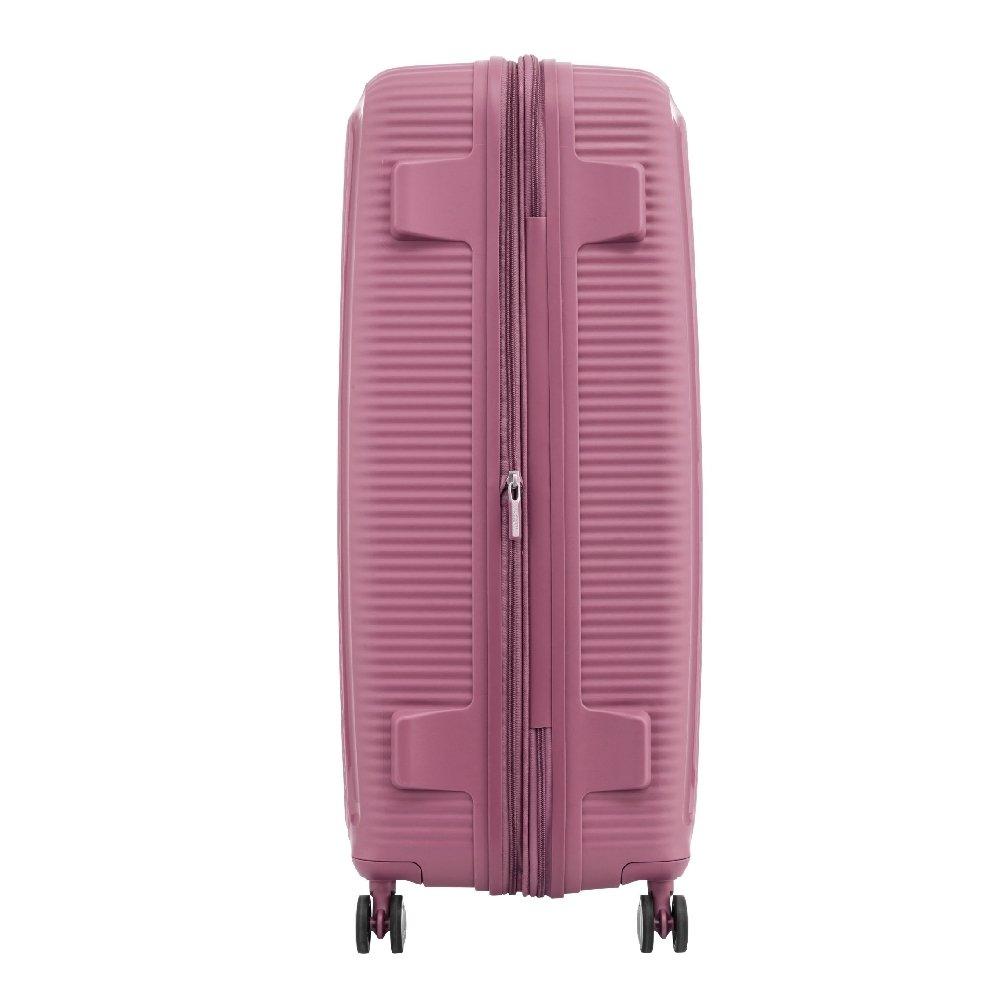 American Tourister Curio Spinner Hard Luggage Trolley Bag, 69cm, AO8X70024– Peach