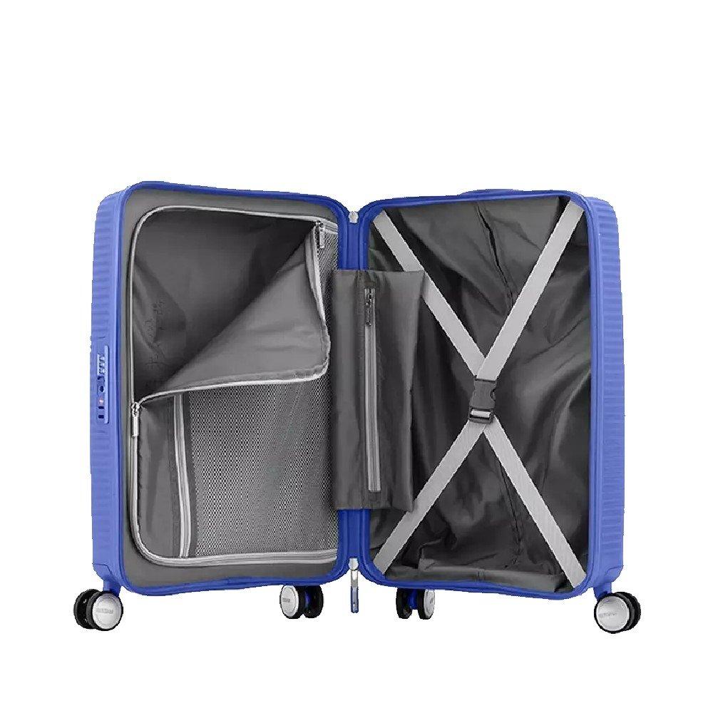 American Tourister Curio Spinner Hard Luggage Trolley Bag, 69cm, AO8X37024 - Ultra Marine