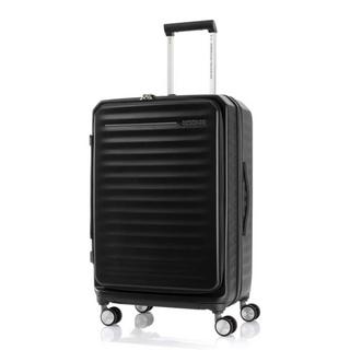 Buy American tourister frontec spinner hard luggage trolley bag, 68cm, hj3x19008 – black in Kuwait
