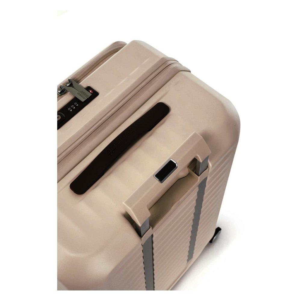 American Tourister Frontec Spinner Hard Luggage Trolley Bag, 54cm, HJ3X36007– Gold